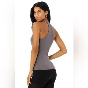 Alo Yoga 新品リブタンクXS INSIGHT TANK - PURPLE ALO Yoga | Tops | Alo Yoga Ribbed Insight Tank Purple Dusk